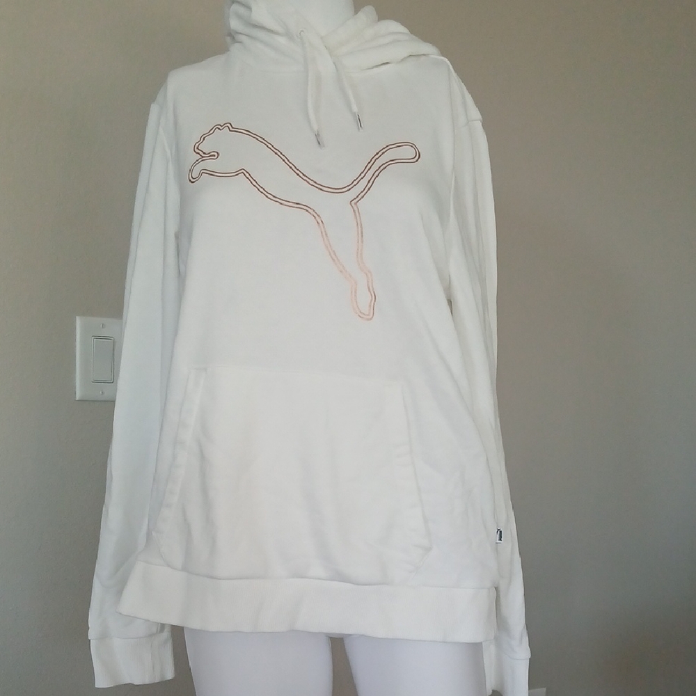 Puma Women's Classic White Hoodie